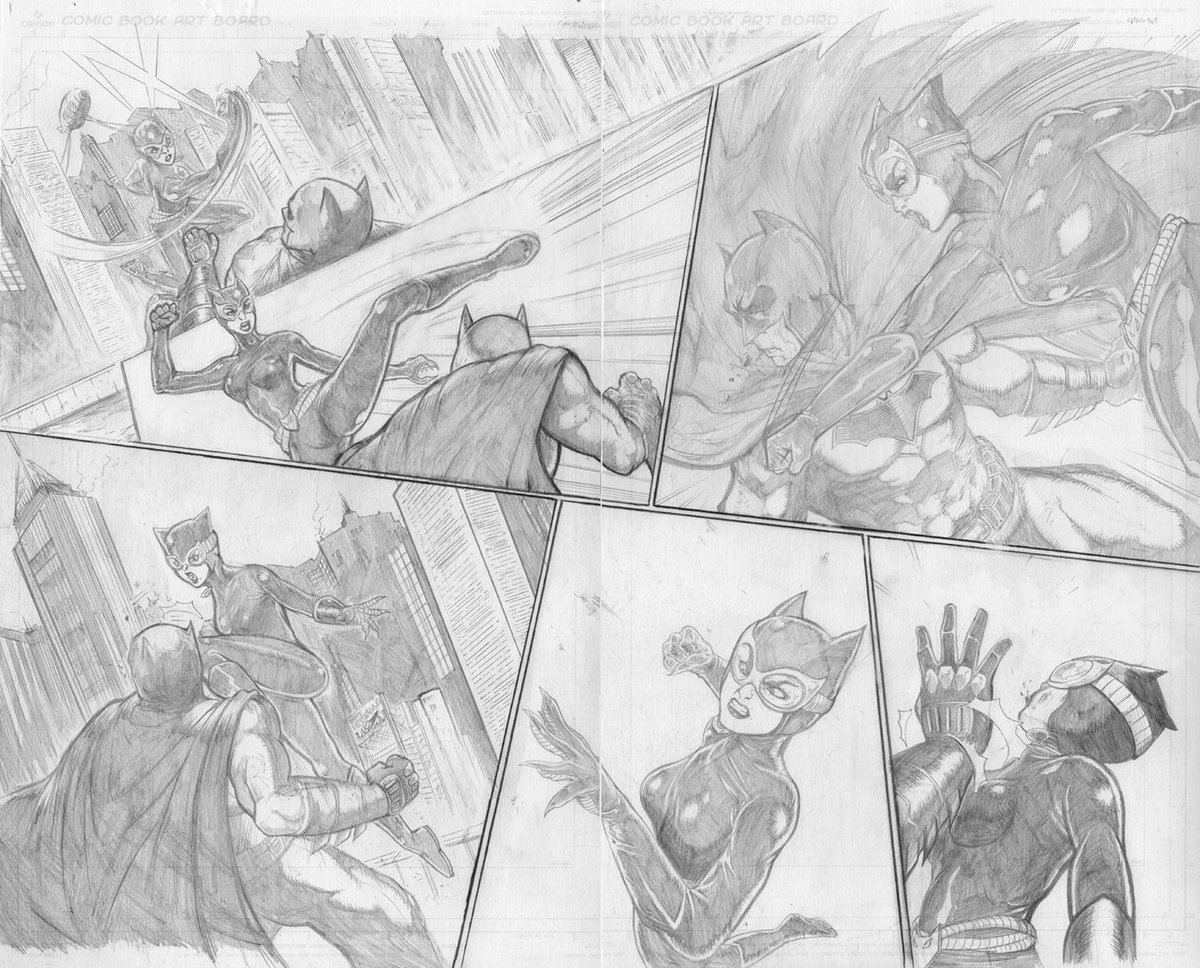 takkun_art's tweet photo. Pencils... Page 2-3 I love spreads... #Catwoman #pencil #batman #dc #dcrebirth #dccomics #dcworkshop #dctalentsearch #dcartistsworkshop https://t.co/FJuqUKUZew