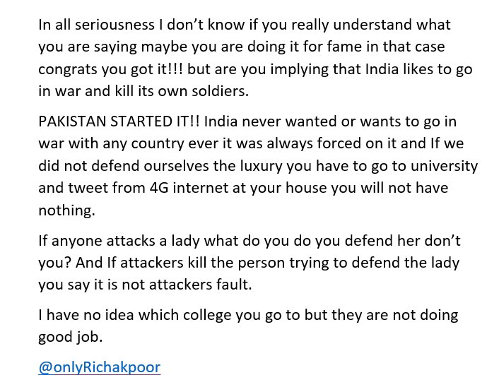 onlyRichakpoor's tweet image. #BharatJaisiJagahNahi . #NationFirst      @mehartweets @virendersehwag @sardesairajdeep @RandeepHooda