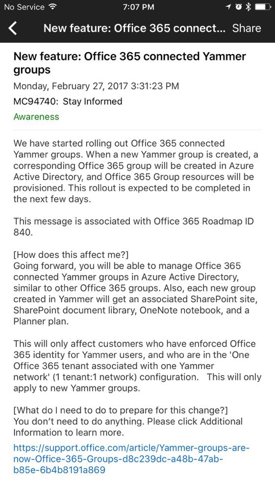 alcip's tweet image. #Yammer et les groupes #Office365, c&apos;est parti !