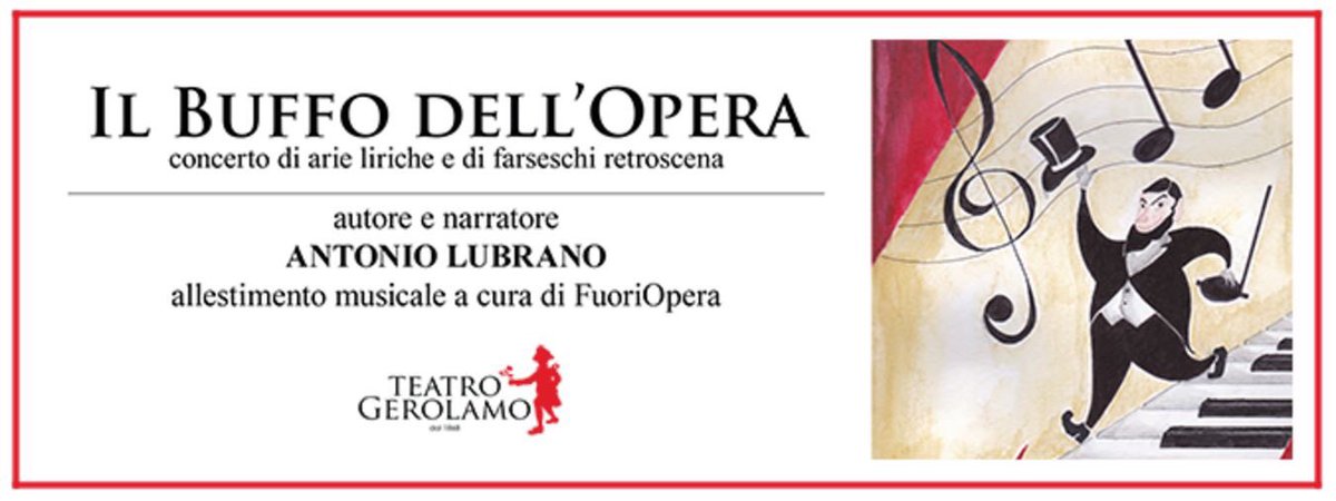 Questa sera e domani, in scena "Il Buffo dell'Opera" di #antoniolubrano #teatrogerolamo #Teatro #spettacoli #milano #teatrimilano #operetta