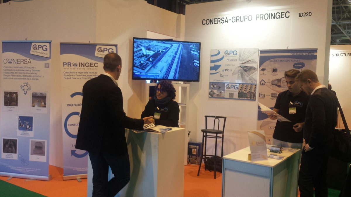 grupoproingec's tweet photo. Buenos días desde #GENERA2017 en @feriademadrid No te pierdas nuestros #controladores #inteligentes Estamos en el stand 1D22D!! te esperamos https://t.co/ZDkyDlGNl9