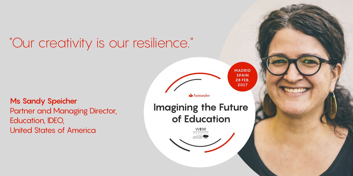 #WISEMadrid speaker  <a href="/sandyspeicher/">Sandy Speicher</a> on the importance of #creativity in the age of #automation