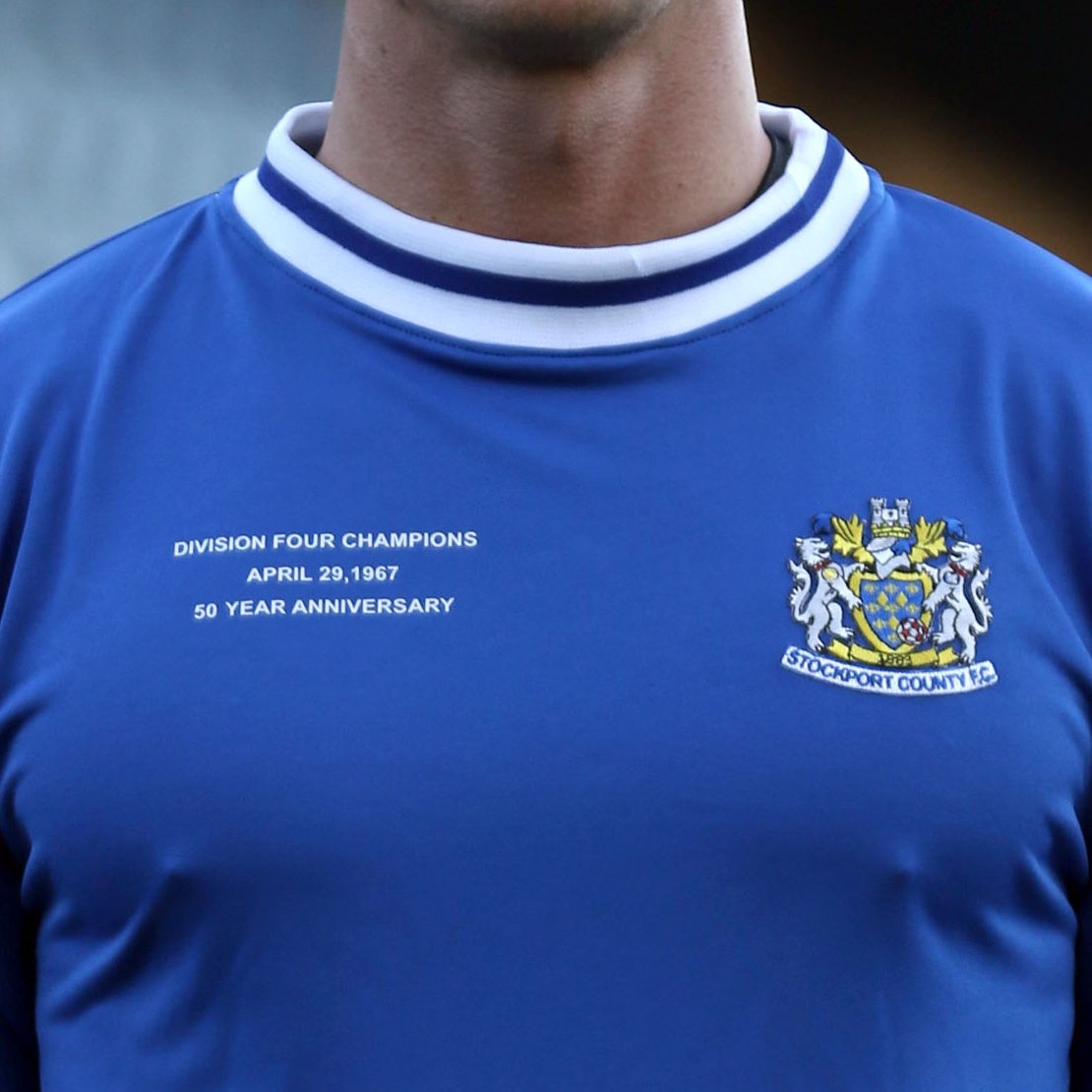 stockport county champions shirt