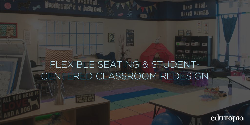 edutopia's tweet photo. Everything you need to know about 
flexible seating and student-centered classroom redesign: https://t.co/ZKTyWimNab. https://t.co/t4tAiMTsCZ