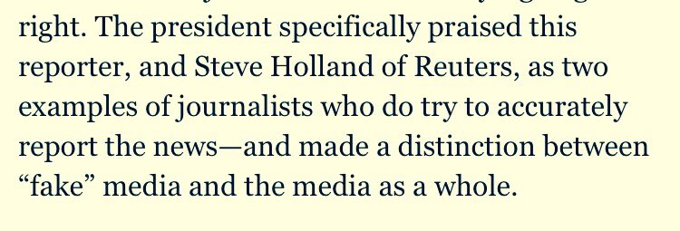 CHSievers's tweet photo. Unfassbar peinliches Eigenlob in diesem Breitbart "Interview" mit Trump. #ZeroJournalism https://t.co/lFG6z6nSfr https://t.co/OqOZwfBzKd