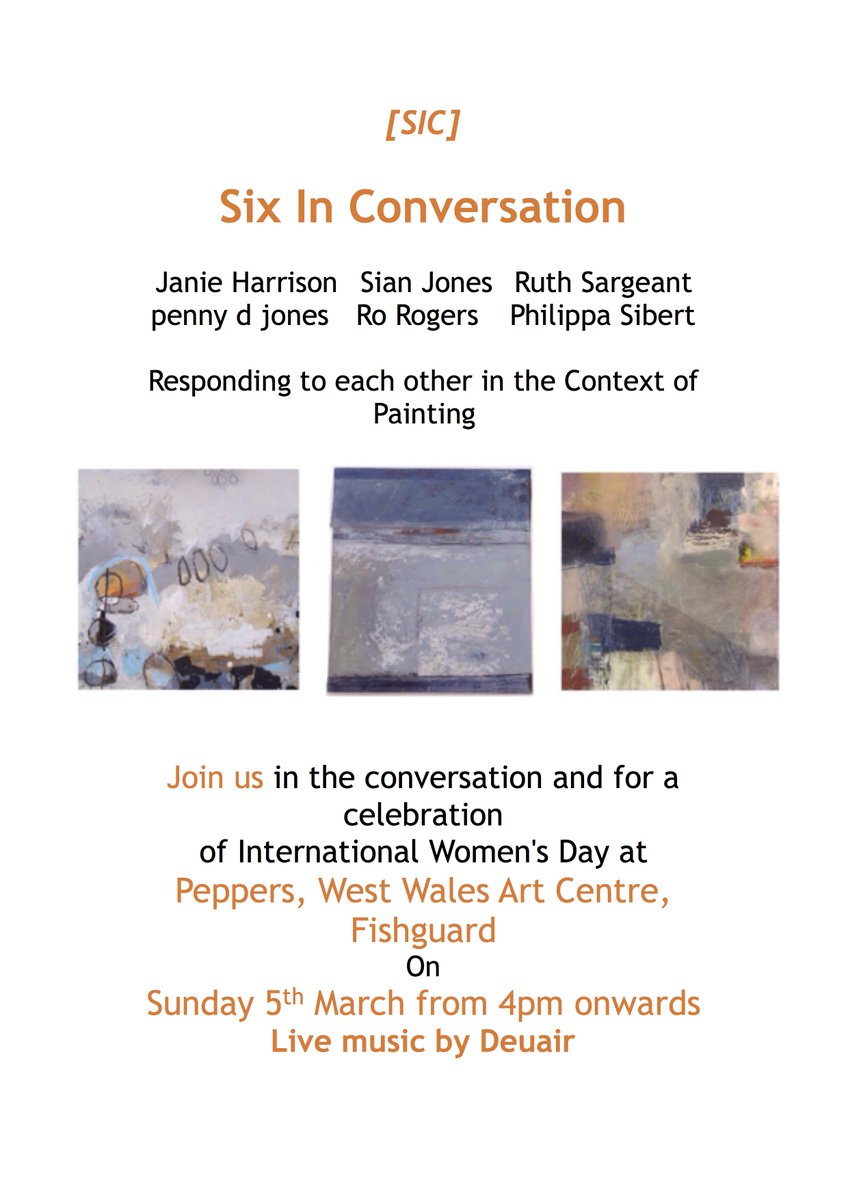 Celebrate #InternationalWomensDay 2017 with Six in Conversation: an evening with 6 local women artists in conversation at @PeppersHub
