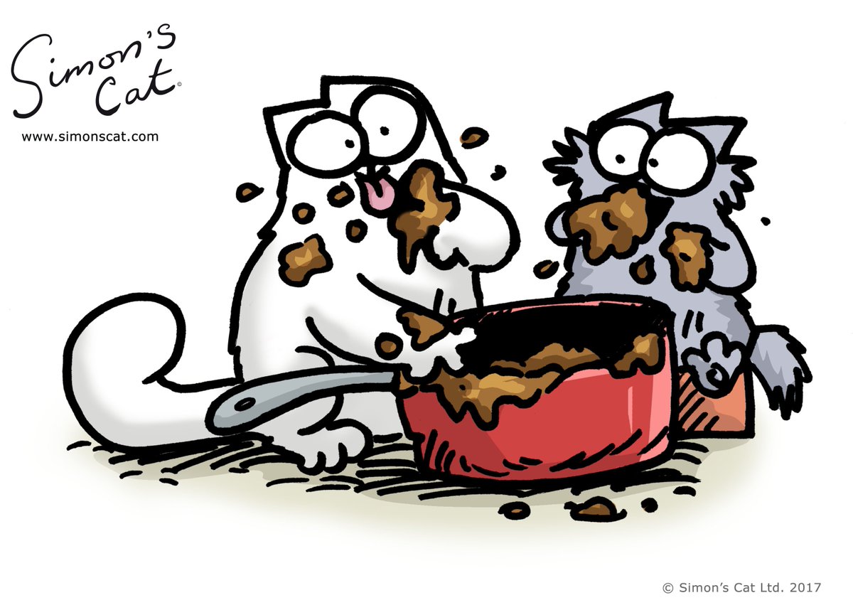SimonsCat's tweet photo. Happy Pancake Day to you and your little helpers! 😋
#PancakeDay https://t.co/MOoypujFTu