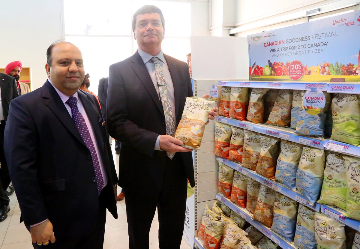 choithramsuae's tweet photo. Visit of Honourable Minister Oneil Carlier, Minister of Agriculture and Forestry, Alberta Canada at Choithrams #CanadianGoodnessFestival https://t.co/3s1TFkymc3