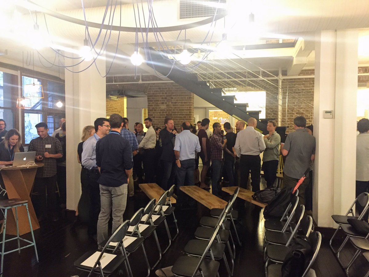 CameronWall's tweet photo. At the Stripe Startup Stack event #AUStartupStack @bluechilli @getraincheck #startups #payments https://t.co/8gOu9YXrFy
