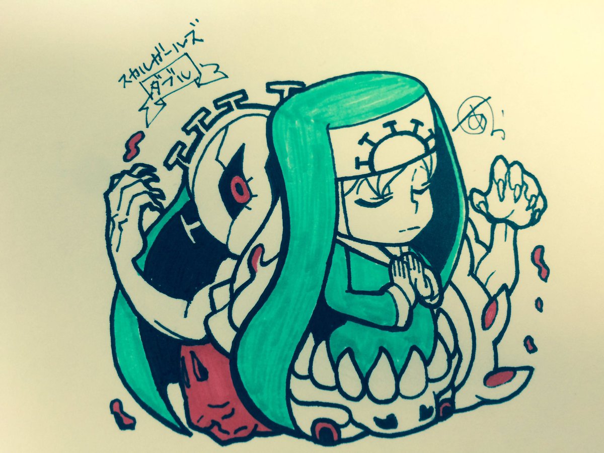 あらちゃん スカルガ落書き その13 イライザ スカルガールズ Skullgirls