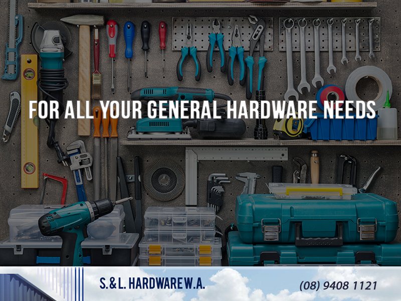slhardware's tweet photo. For all your general hardware needs call S&amp;L Hardware on 08 9408 1121. #Hardware #GeneralHardware https://t.co/jWYXzsbNng