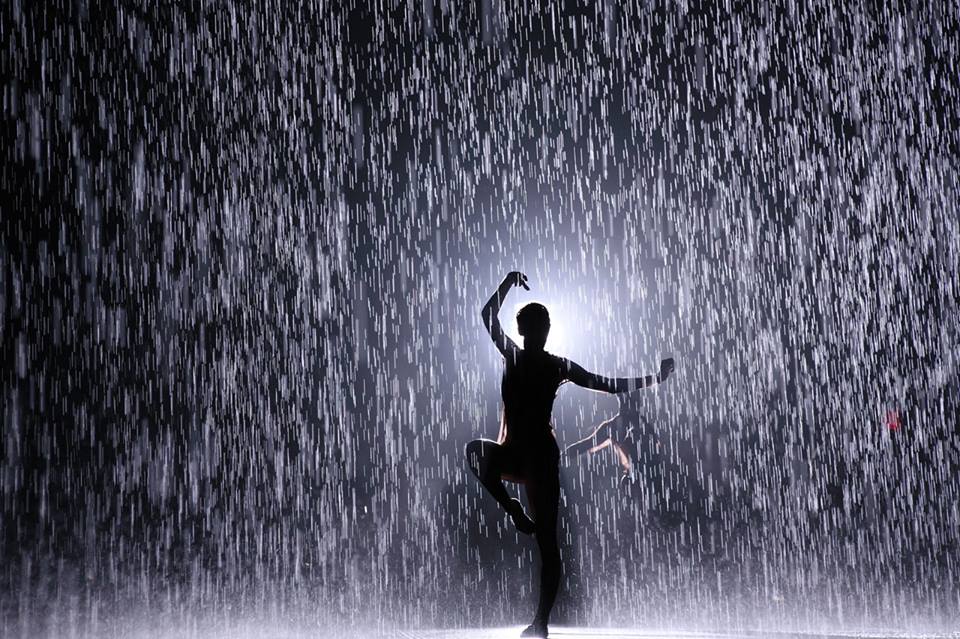 "You don't even have to get wet to enjoy it"...Rain Room created by Random International... #art #contemporaryart