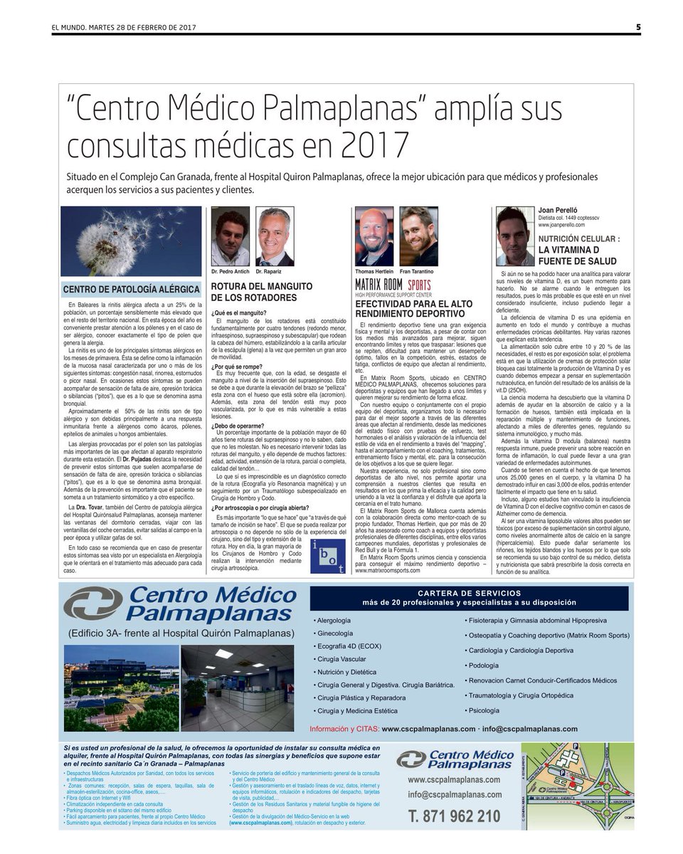 _merceVarela's tweet image. #Baleares La #inversión en sanidad que no cesa. Grupo PalmaPlanas amplía sus instalaciones y servicios en 2017👇