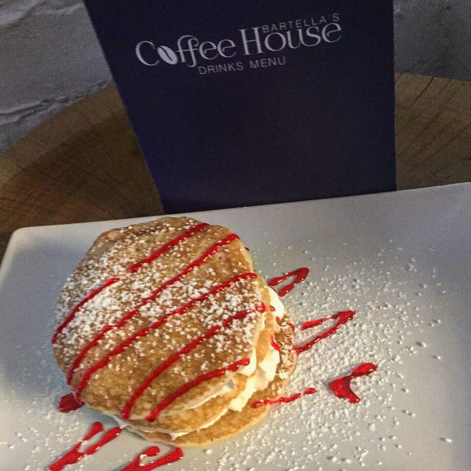 BartellasCoffee's tweet photo. You know what day it is! Come and enjoy a selection of pancakes today 🥞 #pancakeday https://t.co/xCABOFp0hS