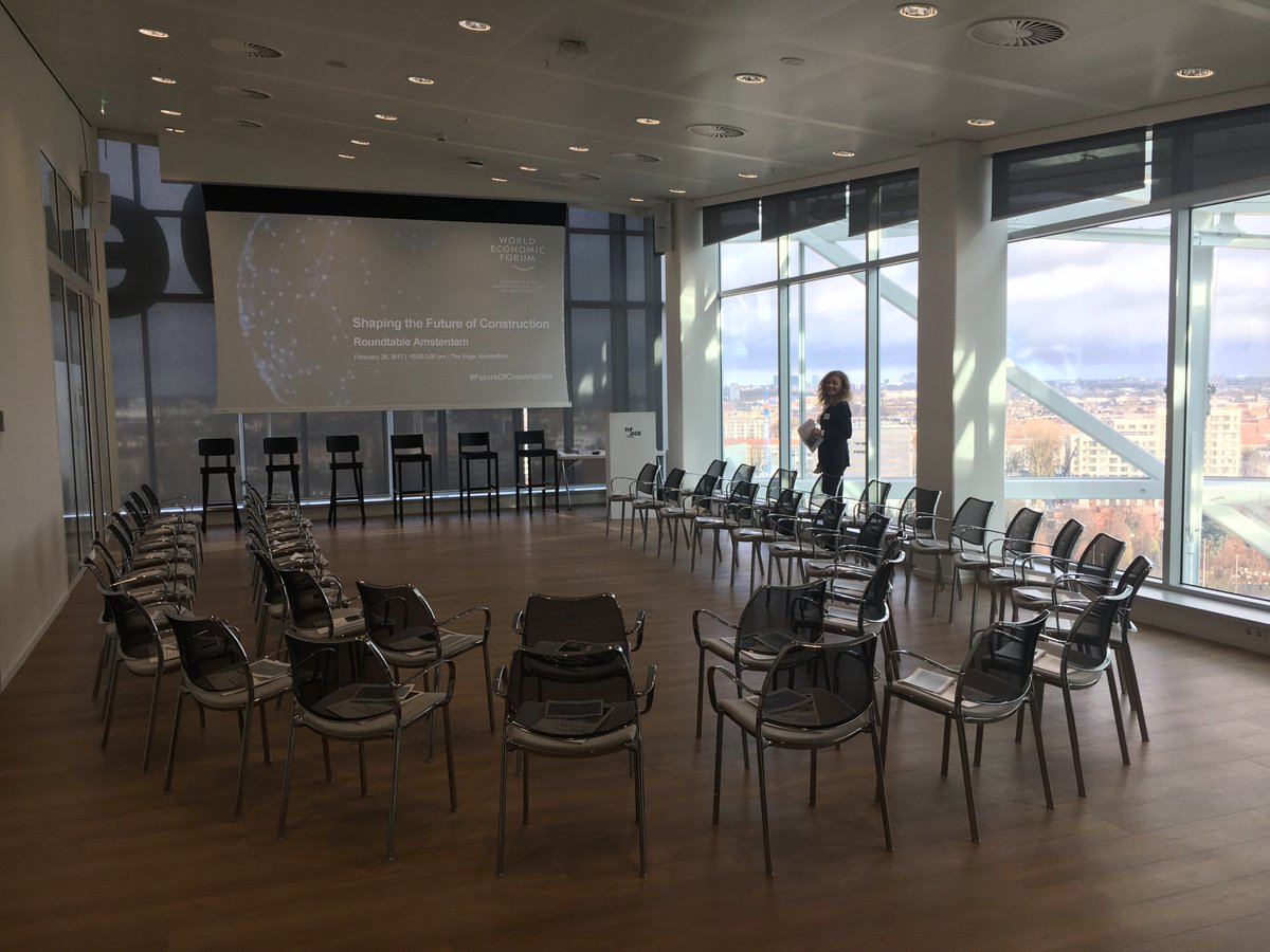 We are ready to kick off the #futureofconstruction roundtable in Amsterdam today to launch our latest reports