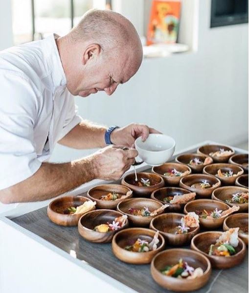 Here is famed Michelin Star Chef #PietHuysentruyt of <a href="/RestoLikoke/">Likoké</a> in action at our exclusive private dinner over the weekend! #luxurydining