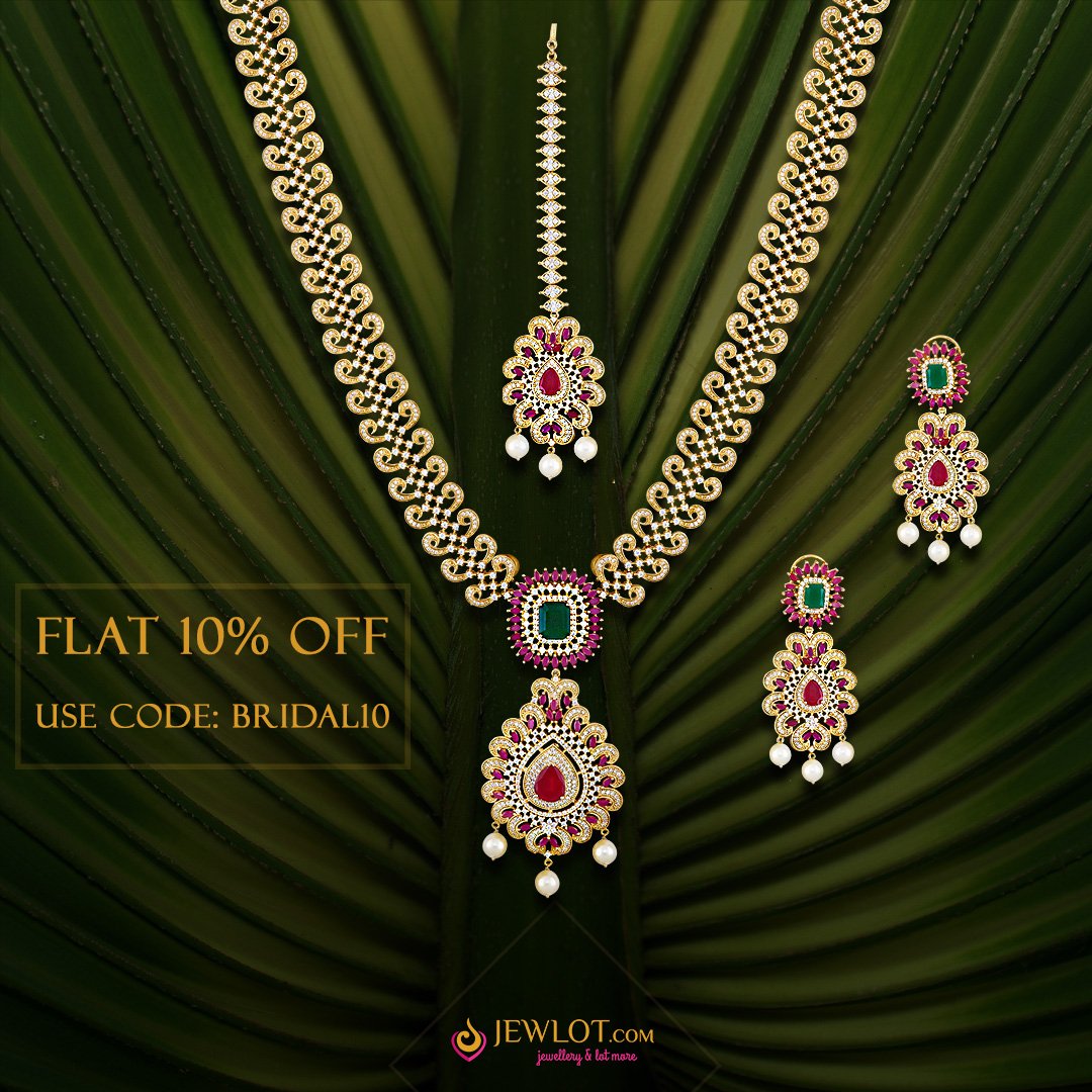 JewlotOfficial's tweet photo. It's the Jewlot Bridal Sale! Get a 10% discount on our exclusive Kundan Bridal collection. Sale ends on Friday!
Shop https://t.co/pvX9sQjJKx https://t.co/4iPIbk0xHi