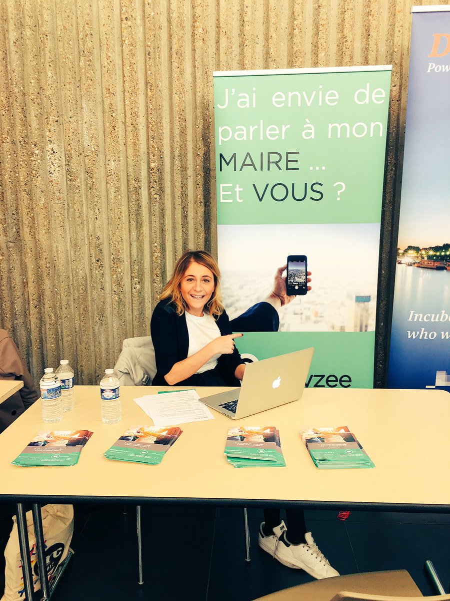 #Cityzee était présent à #SciencesPo pour un forum dédié aux startups prometteuses ! 🔛😎 #civictech