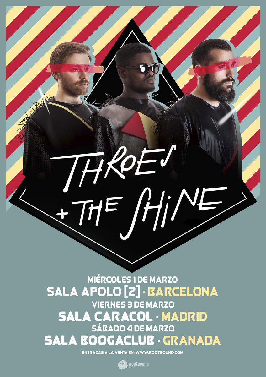 rootsound's tweet photo. @ThroesTheShine y su #Rockuduro esta semana en #Barcelona @Sala_Apolo #Madrid @salacaracol y #Granada @boogaclub https://t.co/TZfvtYzoGp