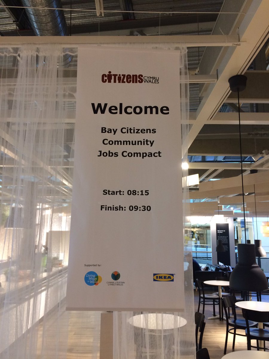 Great to be <a href="/IKEAUK/">IKEA UK</a> Cardiff to launch Bay Citizens Community Jobs Compact: Living Wage, Fair Recuitment &amp; Career Development for local ppl