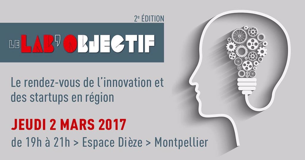 LeNouveauMtp's tweet photo. 2ème opus du #LabOjectif : Le rdv de l'#innovation et des #Startups jeudi 19h à l'Espace Dieze #Montpellier ➡️ https://t.co/KO0bhBOZwh https://t.co/9NElD2E4Ni