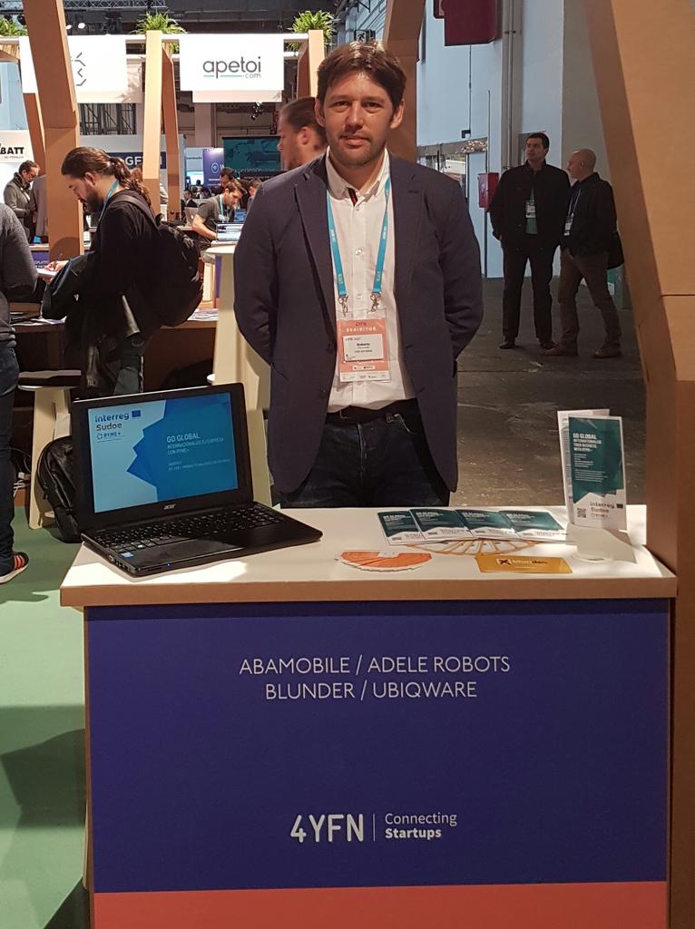parrondo_rob's tweet photo. @ceeiasturias promoting #rymegoglobal at #4YFN_MWC  #asturex @RYMEplus https://t.co/pu6W5zoO6L