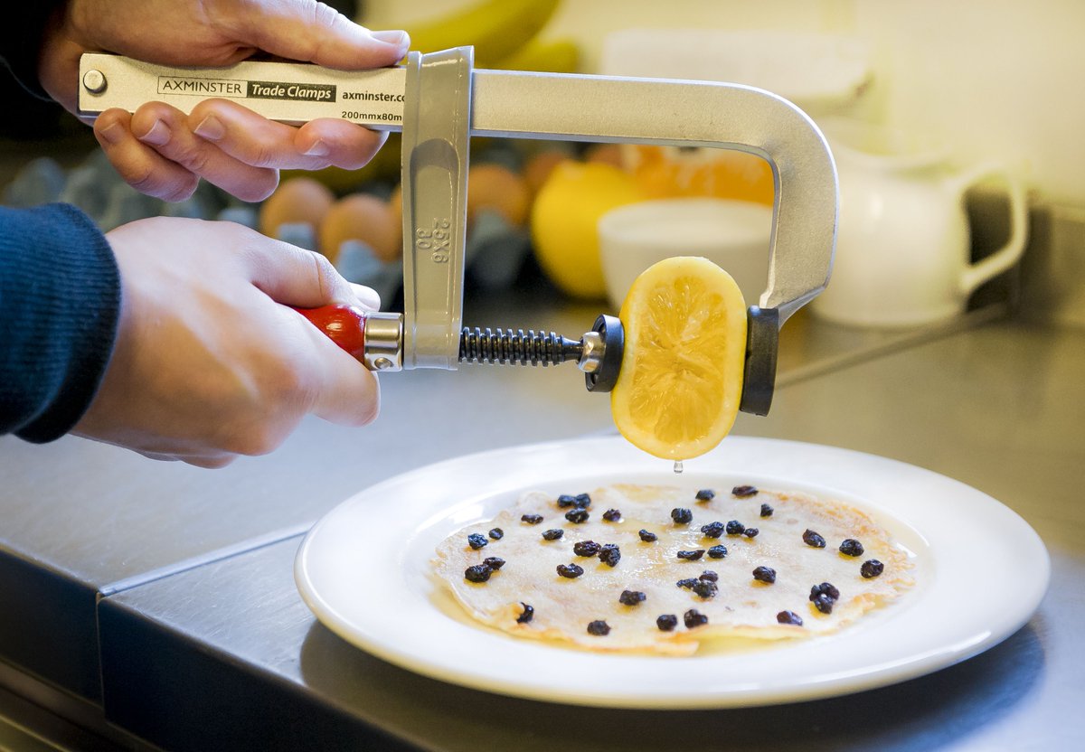 AxminsterTools's tweet photo. Did you know our Axminster trade clamps make awesome lemon squeezers!? #PancakeDay https://t.co/DZIFY2HT0q