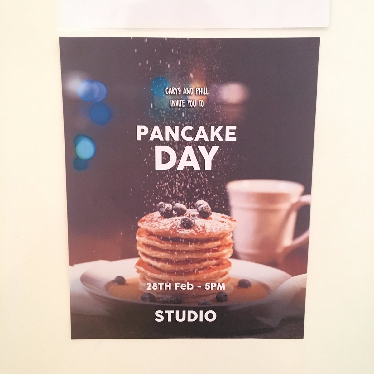 CarysandPhill's tweet photo. Introducing AKQA Berlin to the joy that is pancake day because apparently it's not a thing over here?! https://t.co/TPwhLKeIYE