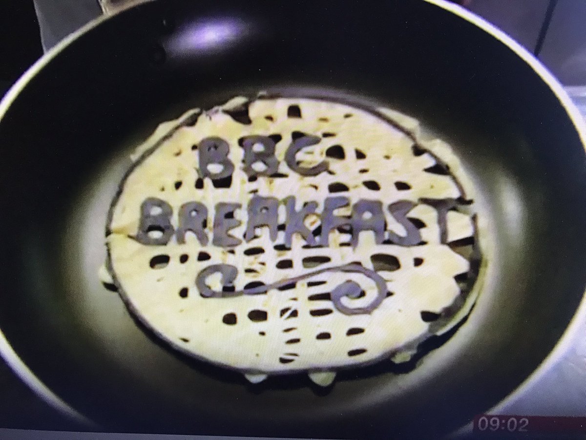 GeoffSnelgrove's tweet photo. Hey @nutsfood  youTV superstar, on BBC News this morning using our Slider® #induction for #pancakemaking #greatface https://t.co/9SWBKXeqB7