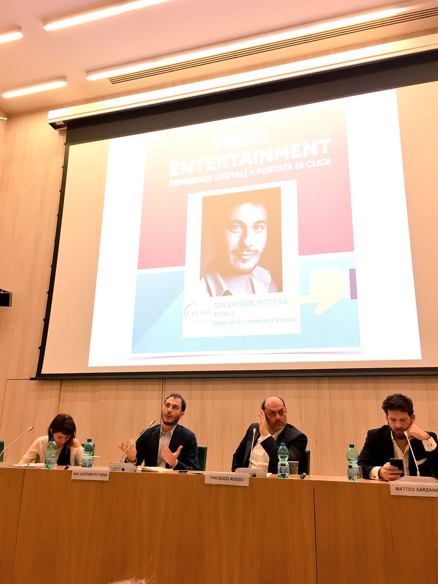 fooditality's tweet photo. Salvatore Pittera di @EatalyIT inizia sottolineando l'aspetto didattico che unisce i loro #ristoranti al #mercato #INUNIconference #Food https://t.co/mEYLfyOCc1