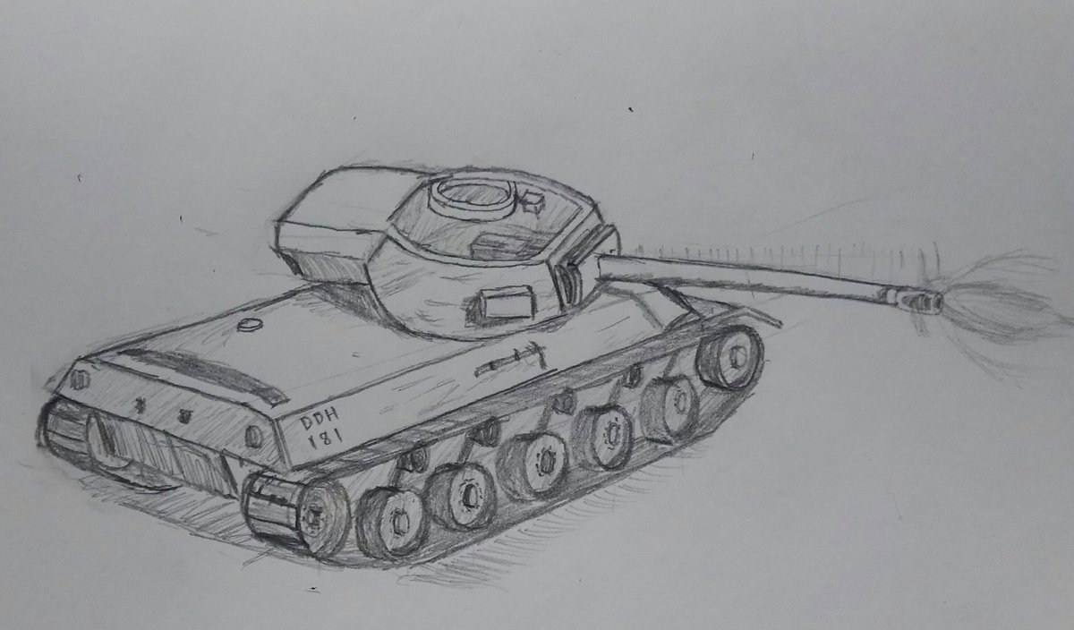 戦車版深夜のお絵かき60分一本勝負 Panzer 1draw Twitter