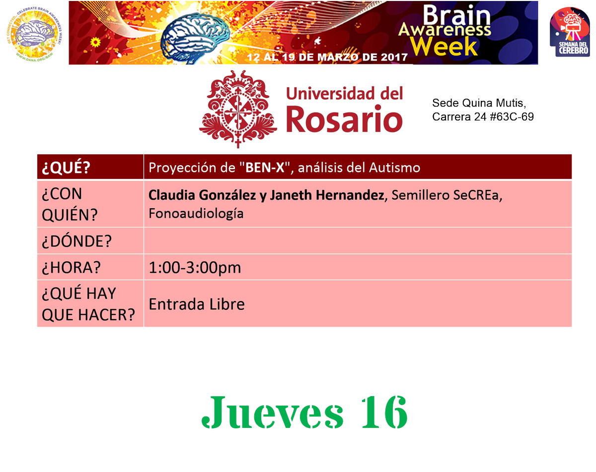ColombiaBAW's tweet photo. Programación Semana del Cerebro 2017 https://t.co/8592sPTU4V