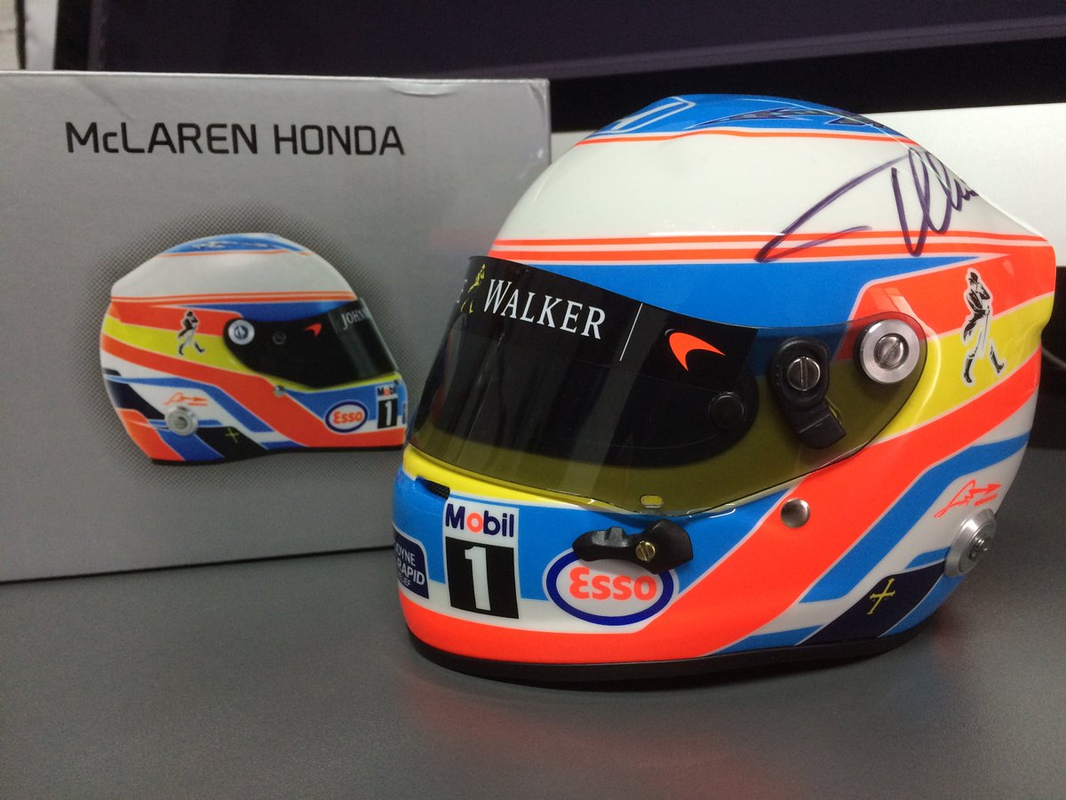 Follow y RT: Sorteamos un casco escala 1/2 firmado por <a href="/alo_oficial/">Fernando Alonso</a>. También en FB: bit.ly/2mox74i. Hasta el 11/03 #F1 #F1Testing
