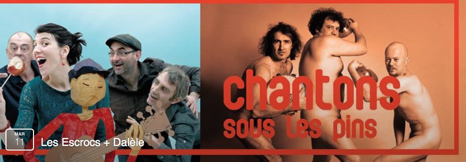 les_escrocs's tweet photo. Le #printemps est de retour. Nous aussi ! Le 11 mars, nous #Chantonssouslespins ! #SudOuest #Landes #concert https://t.co/KvZrgZ1sHT https://t.co/VamMupXHdT