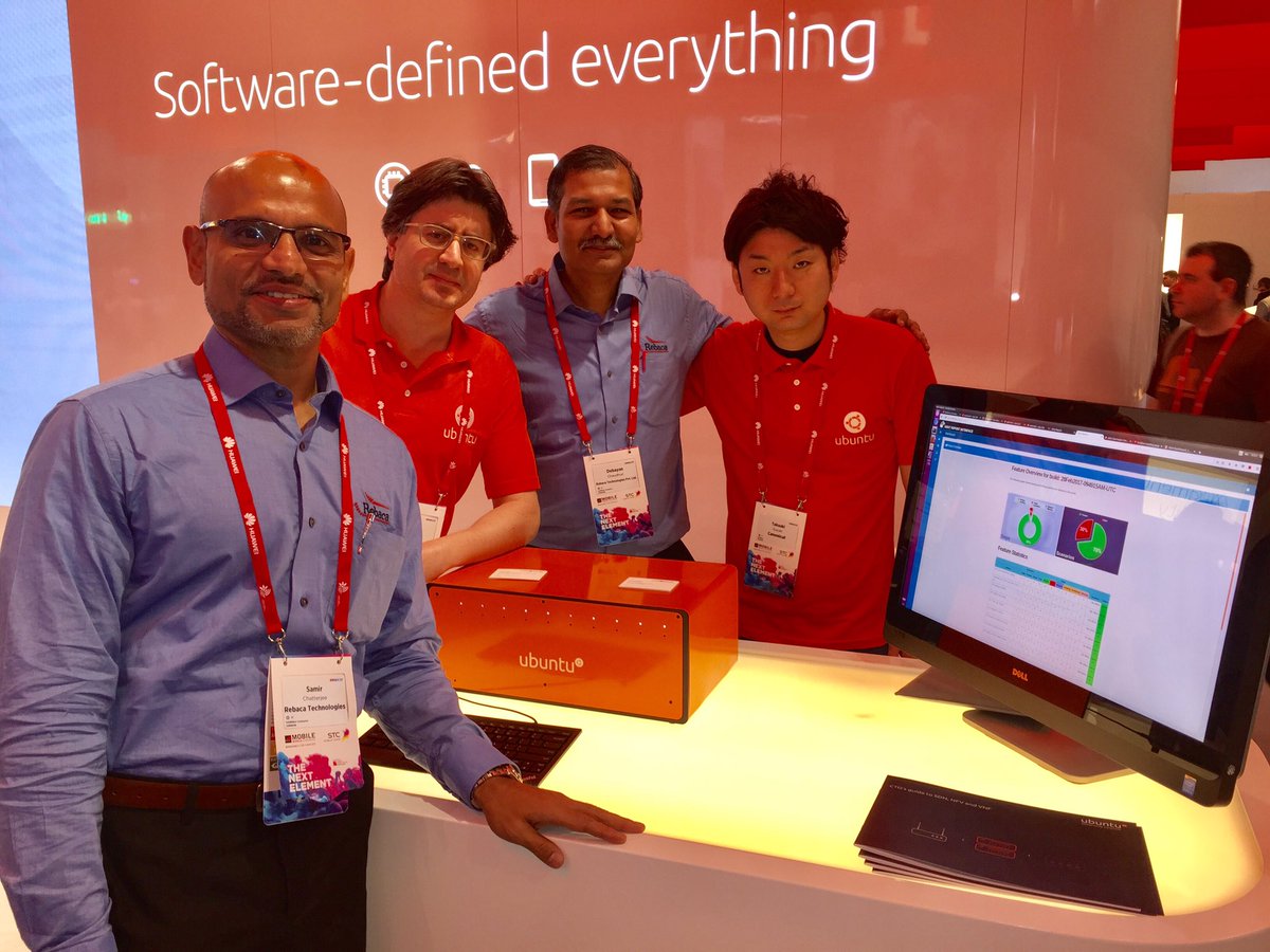 SamirChatt's tweet photo. @RebacaInc live from #MWC17 Ubuntu booth with Test Orchestration solution, ABot https://t.co/UT8GLMYRzr