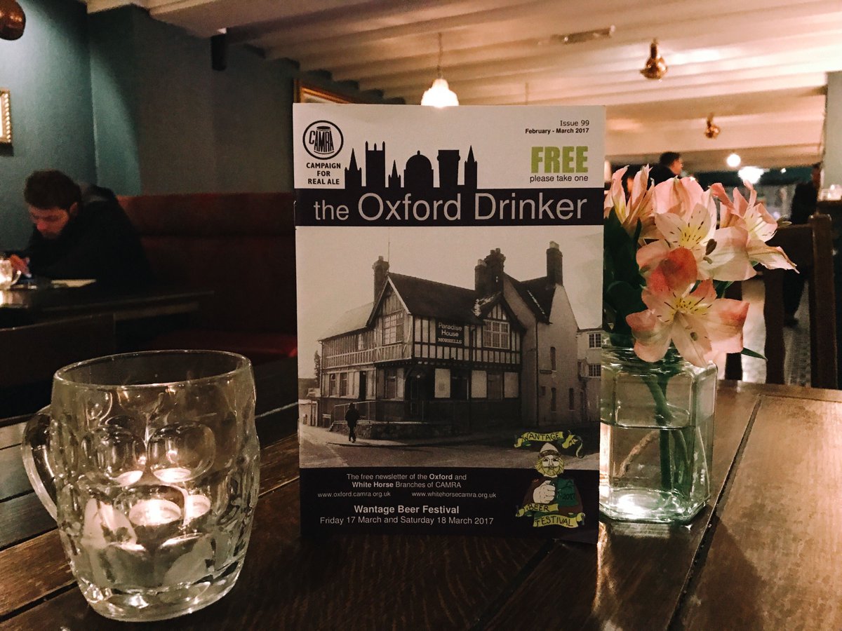Pick up your copy of the Oxford Drinker from us! There's a little bit on us and the other wonderful M&amp;B pubs in Oxford <a href="/CAMRA_Official/">CAMRA</a>