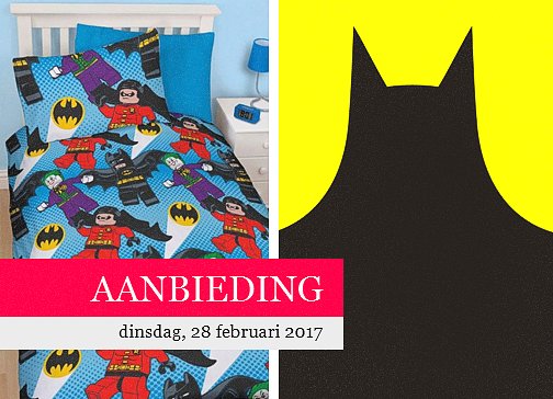 ShopdivaNL's tweet image. Dagaanbieding! Super stoer dekbedovertrek van LEGO Batman. Originele licentie! Nu met 25% korting ~ kijk snel op shopdiva.nl/dagaanbieding