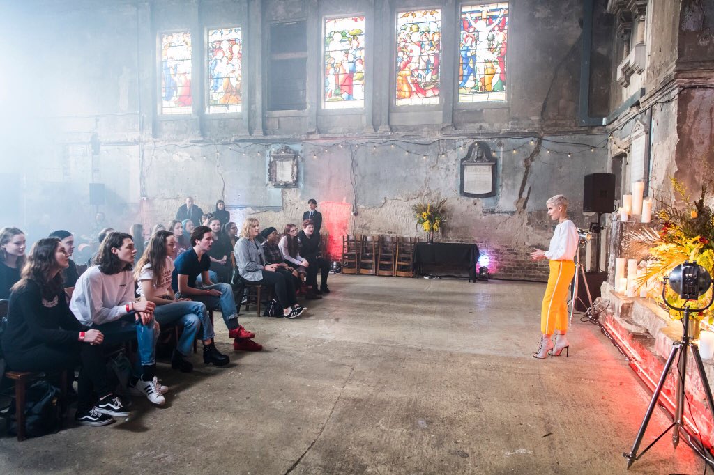 halsey's tweet image. I sent sneaky invites to 100 fans in London yesterday to hear 4 new songs off of my next record. We cried.