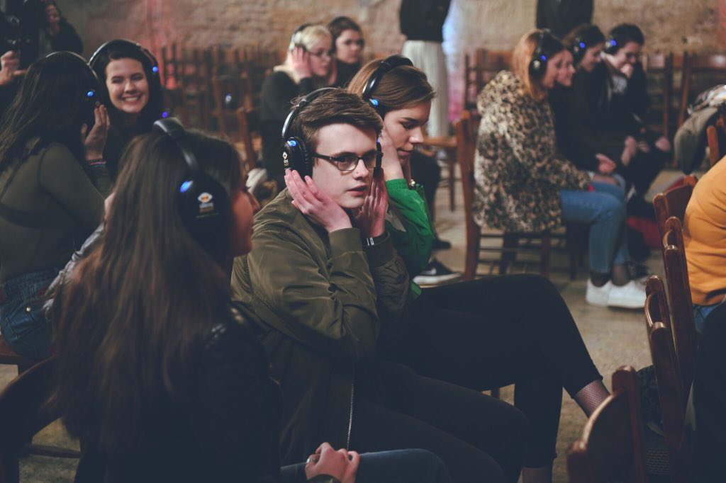 halsey's tweet image. I sent sneaky invites to 100 fans in London yesterday to hear 4 new songs off of my next record. We cried.