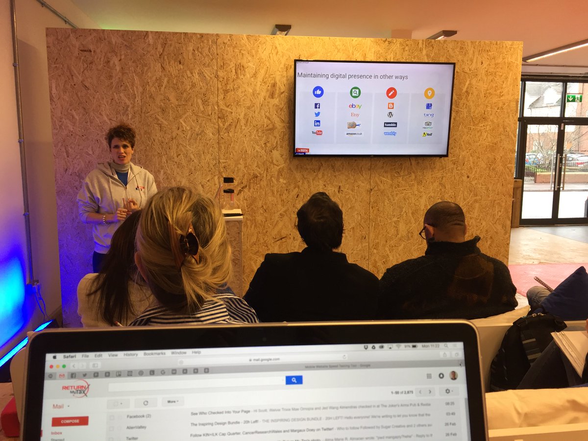 PurpleBuffaloUK's tweet photo. Yesterday we had the pleasure of visiting @TramshedTech for a talk from @Google​ about online presence #digitalgarage https://t.co/oOpNaOh35R