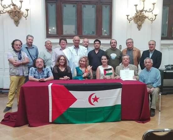 Contra el colonialismo Marroquí en el Sahara Occidental.Contra el neocolonialismo frànces y español en el Sahara Occidental.