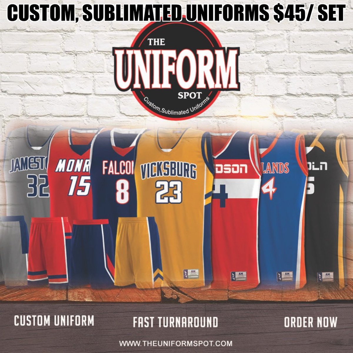 theuniformspot's tweet photo. Orders are coming in fast. Don't miss your chance to get a set of fully customized uniforms for your first game this Spring. $45/ set!!!!! https://t.co/4MwtxG1fs7