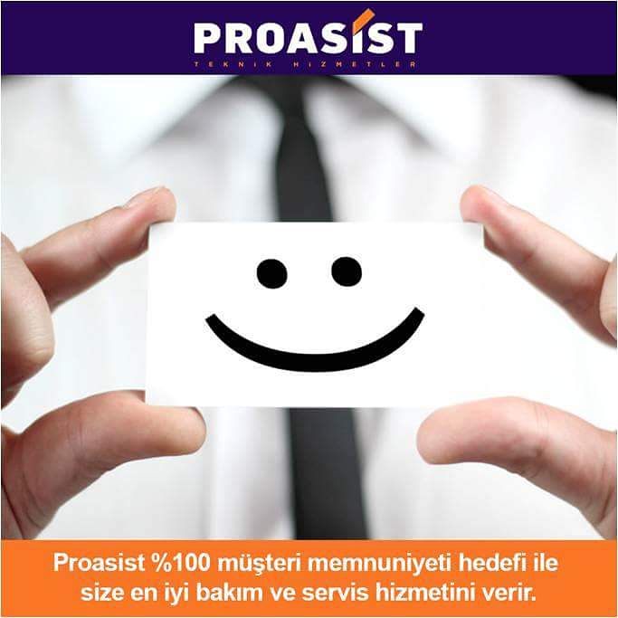 Proasist %100 müşteri memnuniyeti hedefi ile size en iyi bakım ve servis hizmetini verir.