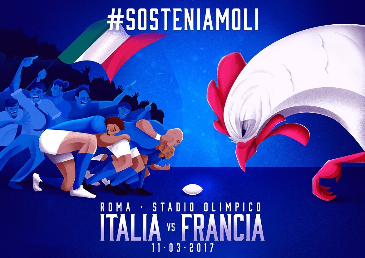 Gli Azzurri di #Italrugby daranno il massimo. 

Noi #sosteniamoli.

🏉#ITAvFRA
🏆#6Nazioni, 4° giornata
📅sabato 11.3
🏟Olimpico
🎟<a href="/TicketOneIT/">TicketOne</a>