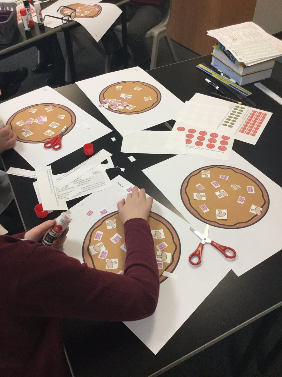 CarrfieldPA's tweet photo. Exploring a new concept - ratio - in Y6 by making very specific pizzas! #WithMathsICan #notmushroomonmypizza @PreeceViv https://t.co/rsPi7UQ6Jv
