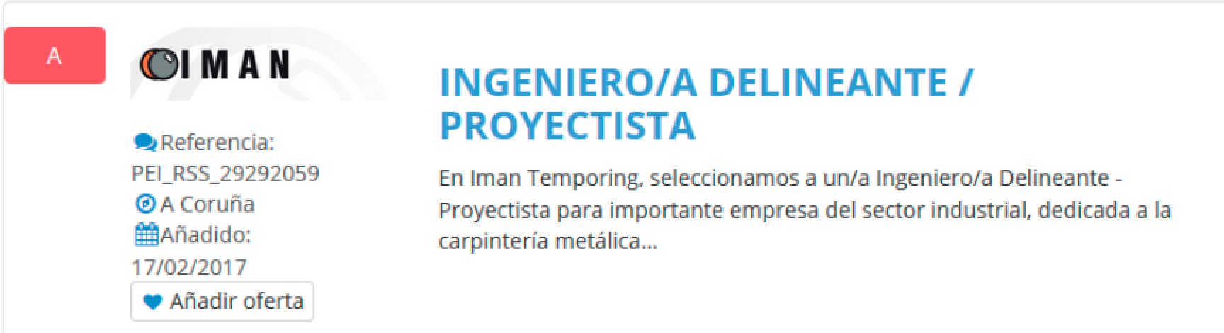 #OfertaEmpleo @proempleoing   Ingeniero Deliniante Proyectista #ACoruña https://t.co/4RCRb3PLIA https://t.co/WrVA0Ci3p4