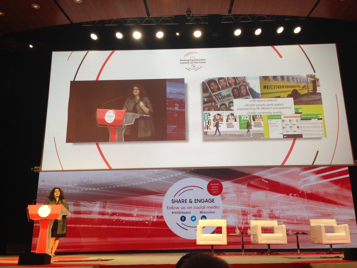 Enjoy the process while improving the future of education as we will never be able do say 'we're done' <a href="/sandyspeicher/">Sandy Speicher</a> #education #WISEMadrid