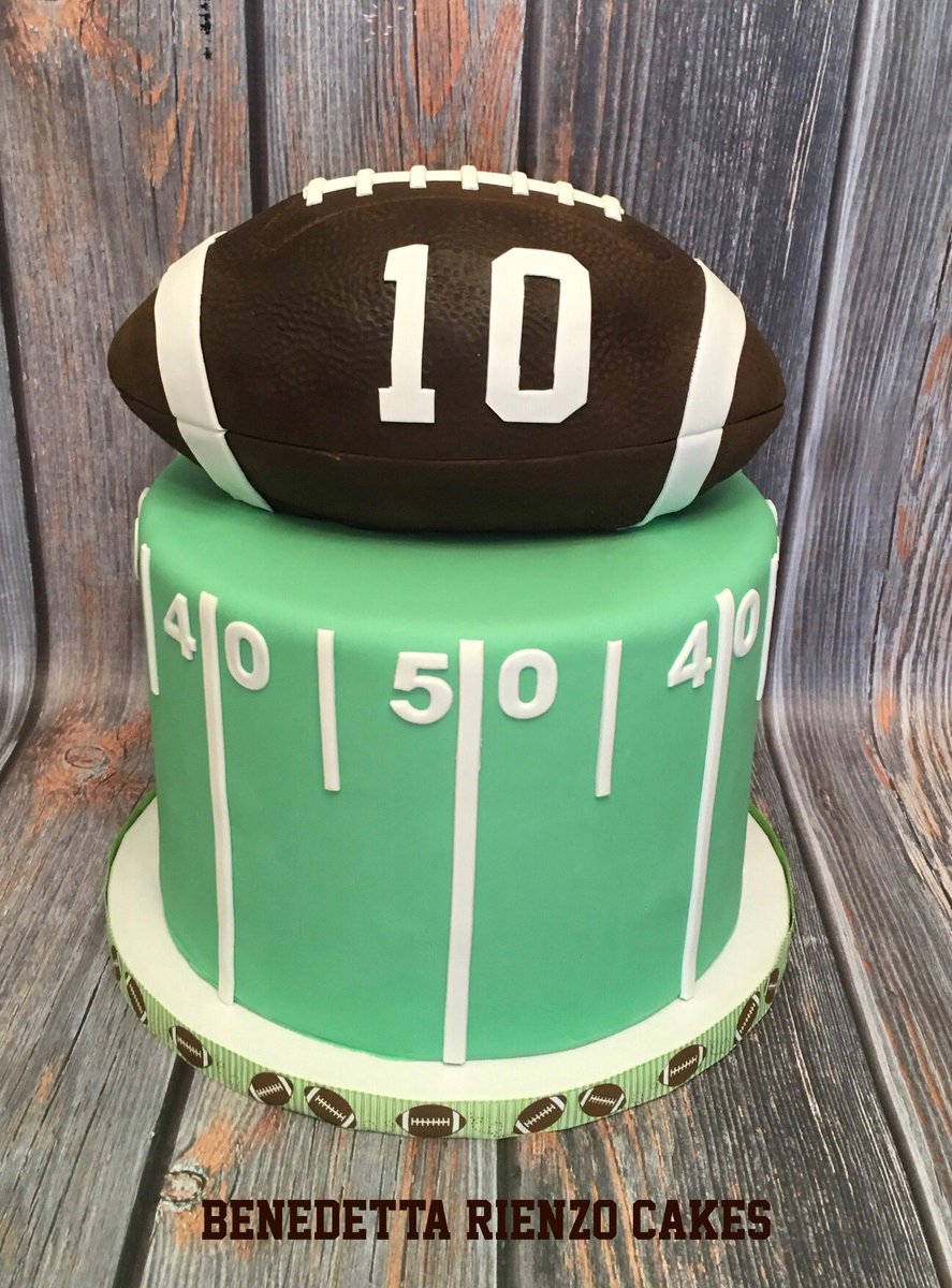 Football themed cake for my boys' birthday. #football