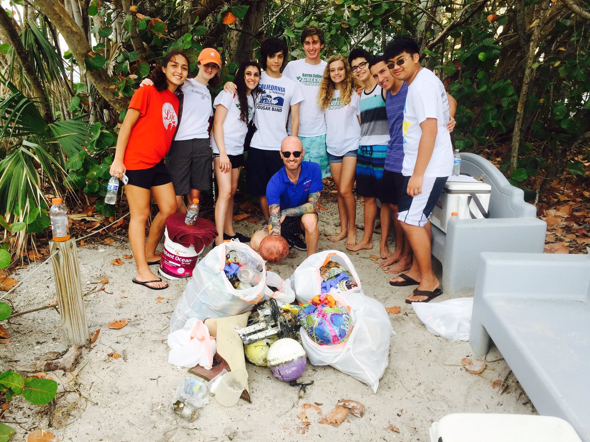 <a href="/BCHGreenGroup/">BCH Green Group</a> and Marine Club beach clean-up!! #community #clean #beach <a href="/BarronCollier/">Barron Collier</a> <a href="/CollierScience/">Collier Science Dept</a> <a href="/collierschools/">Collier County Public Schools</a>