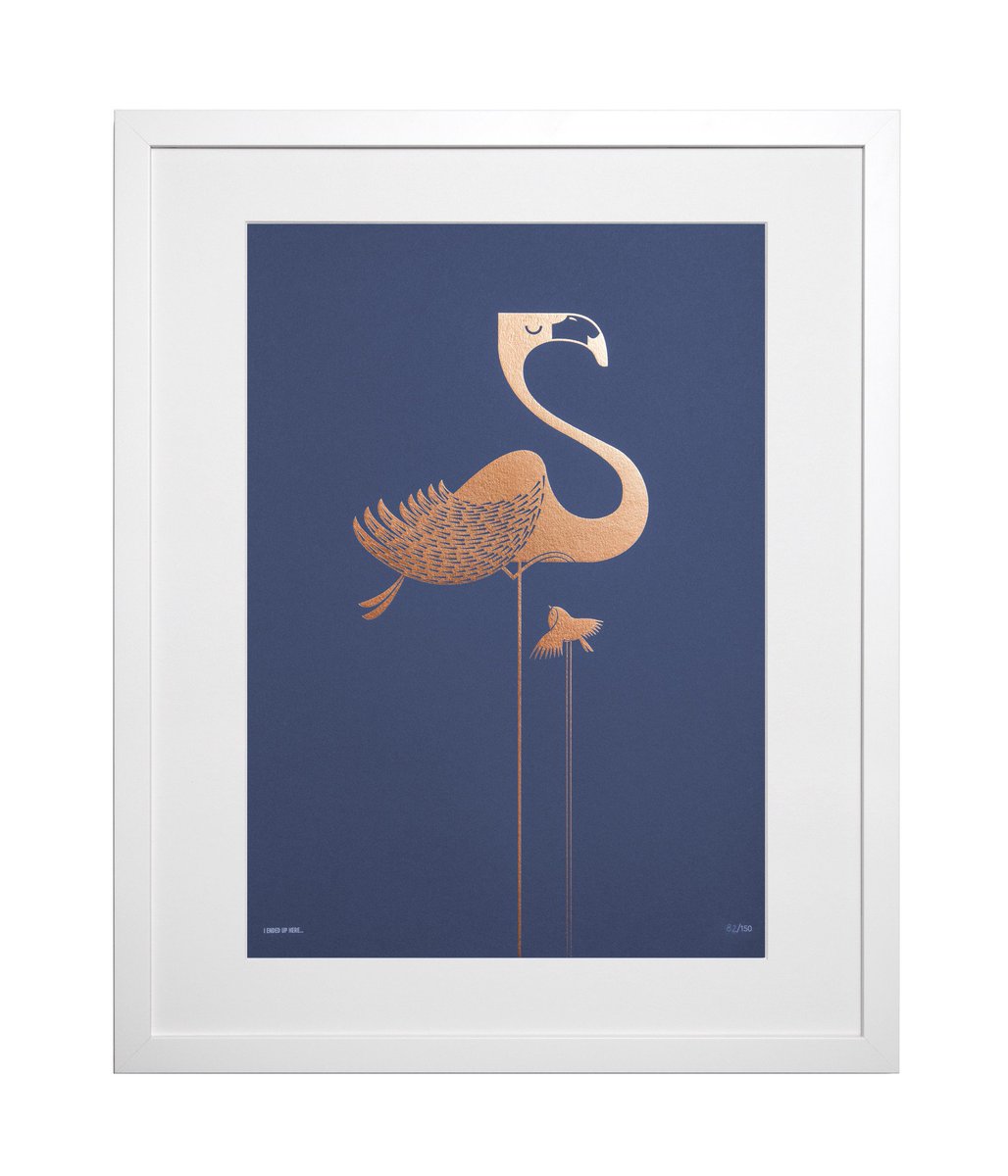 paper_japes's tweet image. We're taking a peek at @iendeduphere 's designs on the blog. Check it out!  Love the foil on this flamingo print 😍👌 paperjapes.co.uk/featured-desig…